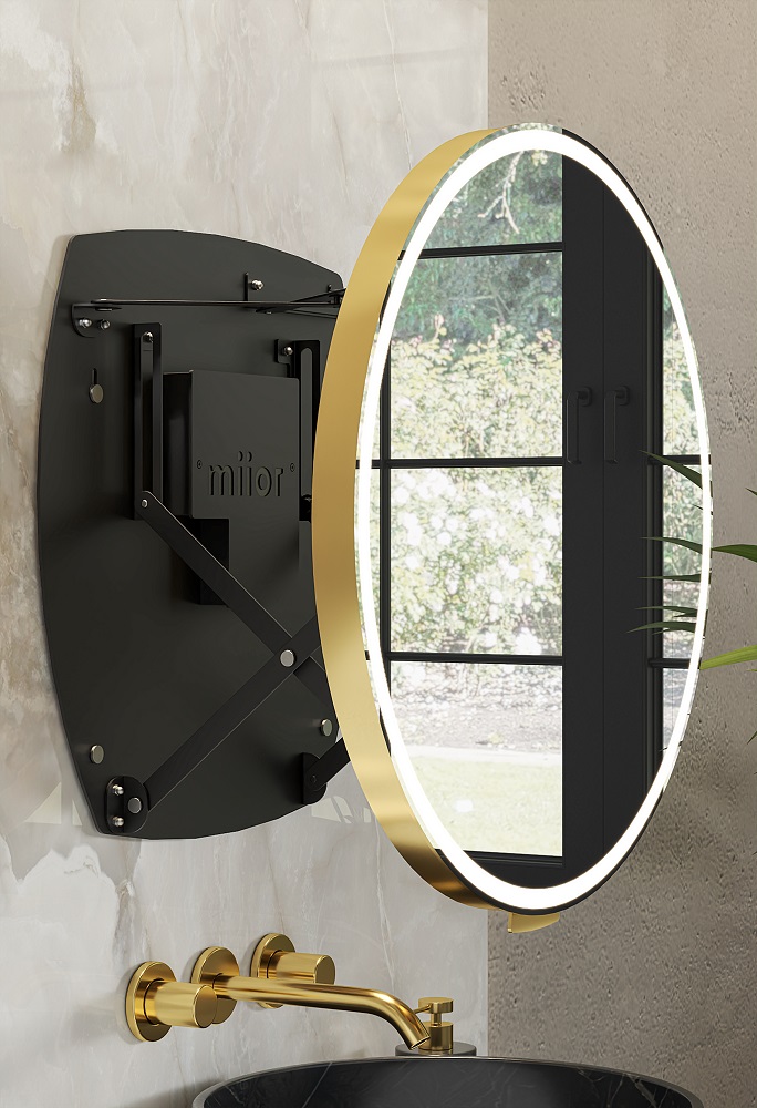 miior-trend-luna-60-miroir-extensible-led-blanc-mat image 4