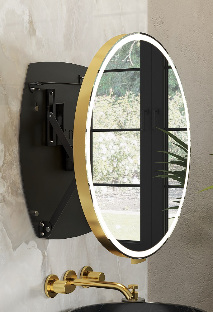 miior-trend-luna-60-miroir-extensible-led-blanc-mat image 3