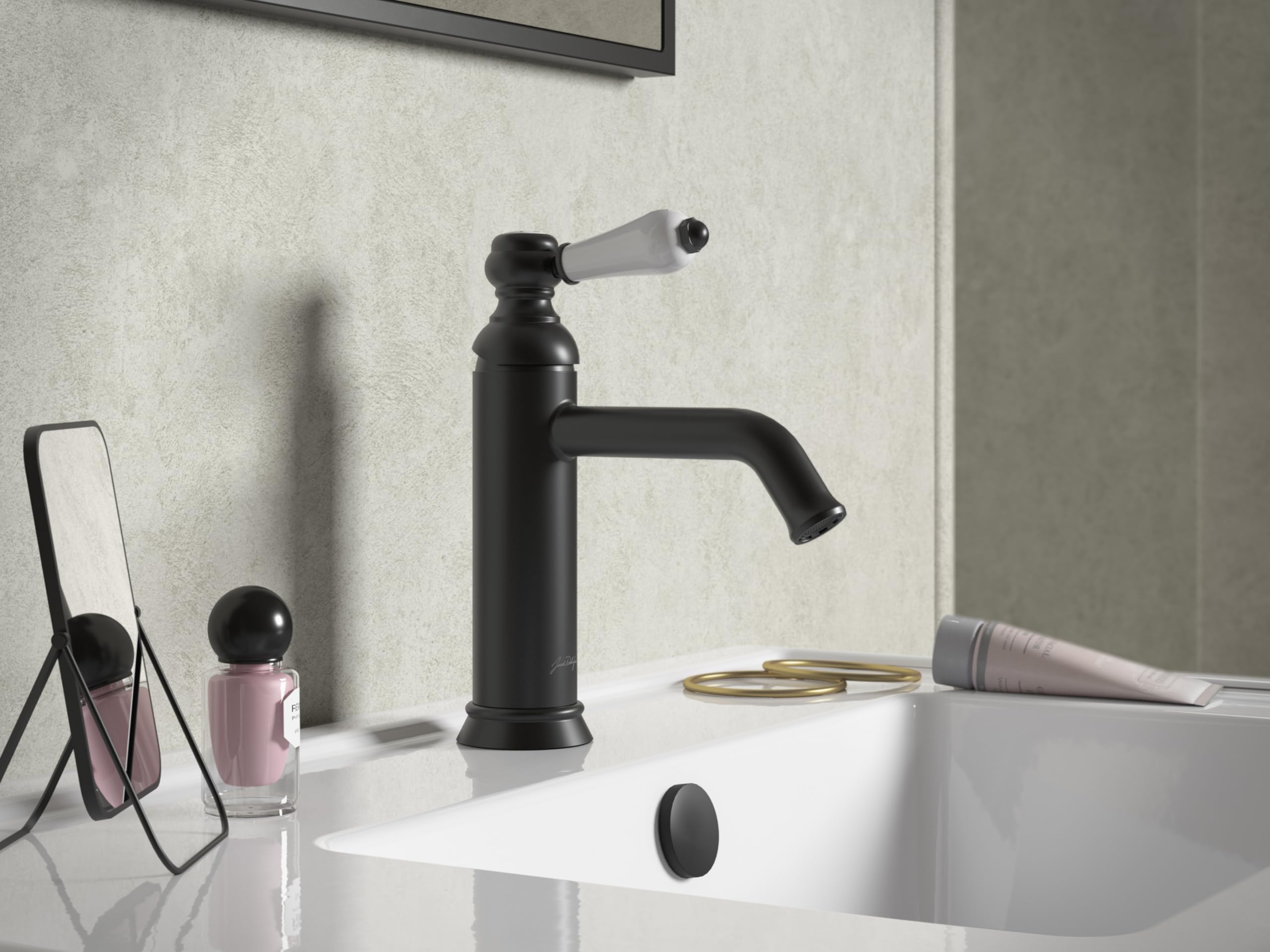 jacob-delafon-louise-mitigeur-lavabo-r-tro-noir-mat-c-ramique image 5