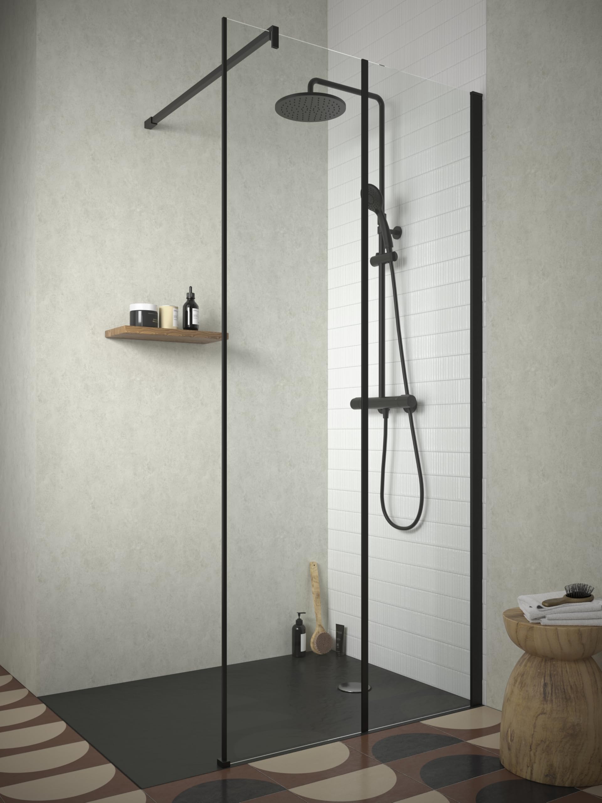 jacob-delafon-juliette-colonne-de-douche-noir-mat-25-cm image 3