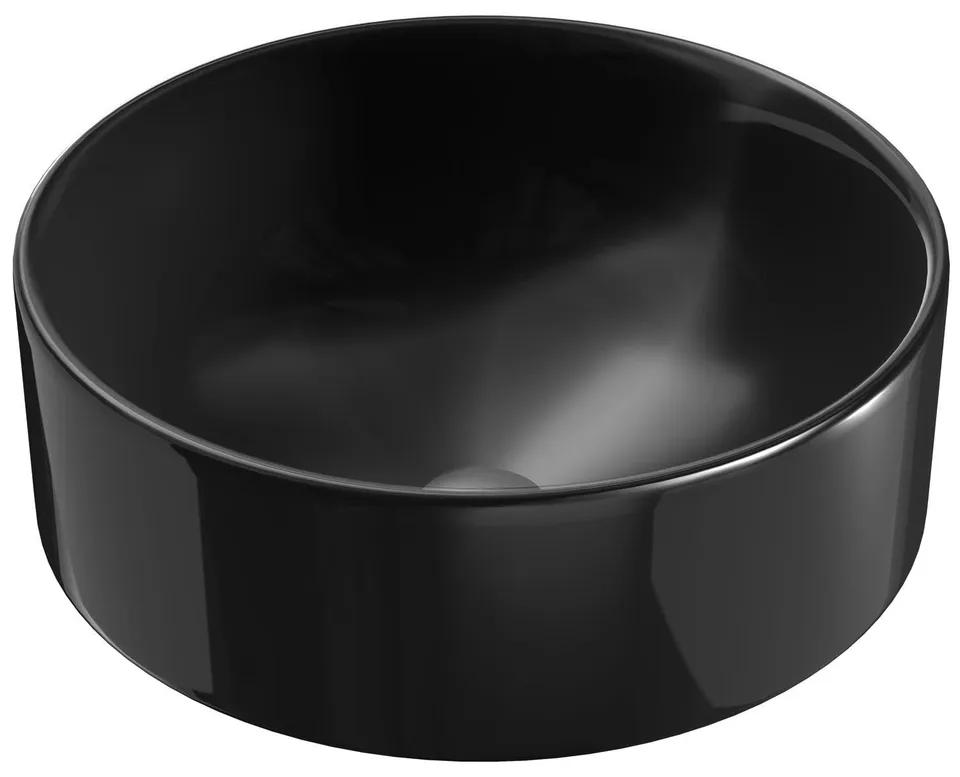 jacob-delafon-vox-vasque-poser-ronde-42cm-noir-brillant image 1