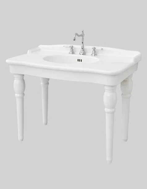 art-ceram-hermitage-hel004-hec003-lavabo-colonne-blanc image 1