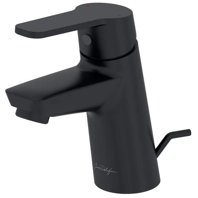 jacob-delafon-aim-mitigeur-lavabo-noir-mat-avec-vidage-5-l-min image 1