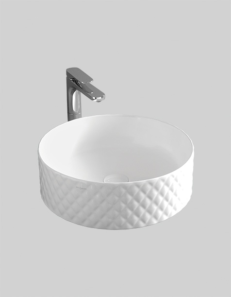 art-ceram-rombo-osl009-vasque-poser-blanche-c-ramique image 1