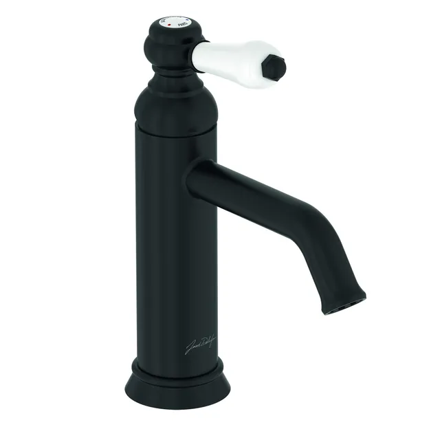 jacob-delafon-louise-mitigeur-lavabo-r-tro-noir-mat-c-ramique image 1