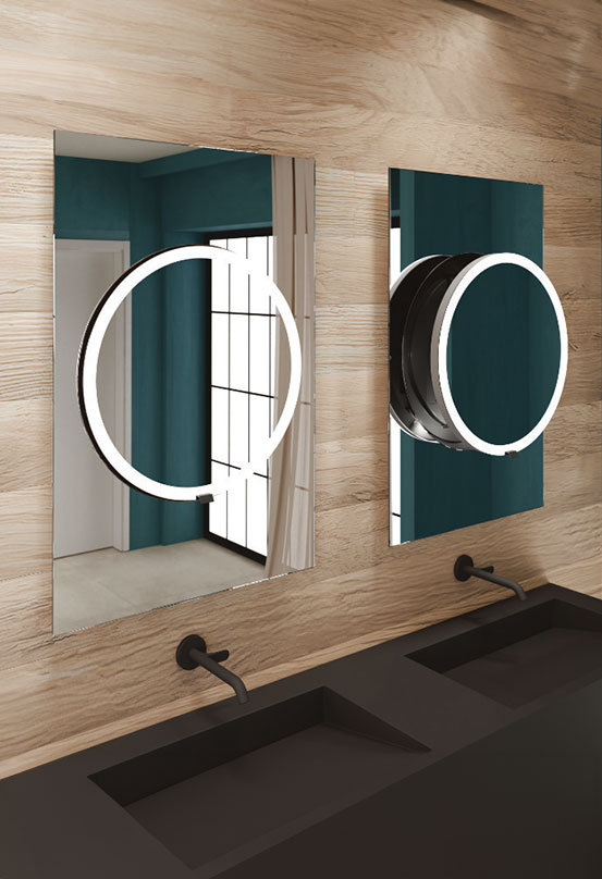 miior-loft-dot-miroir-coulissant-led-extra-plat-noir image 1