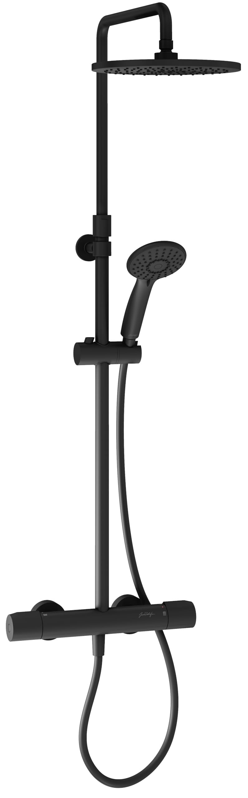 jacob-delafon-juliette-colonne-de-douche-noir-mat-25-cm image 1