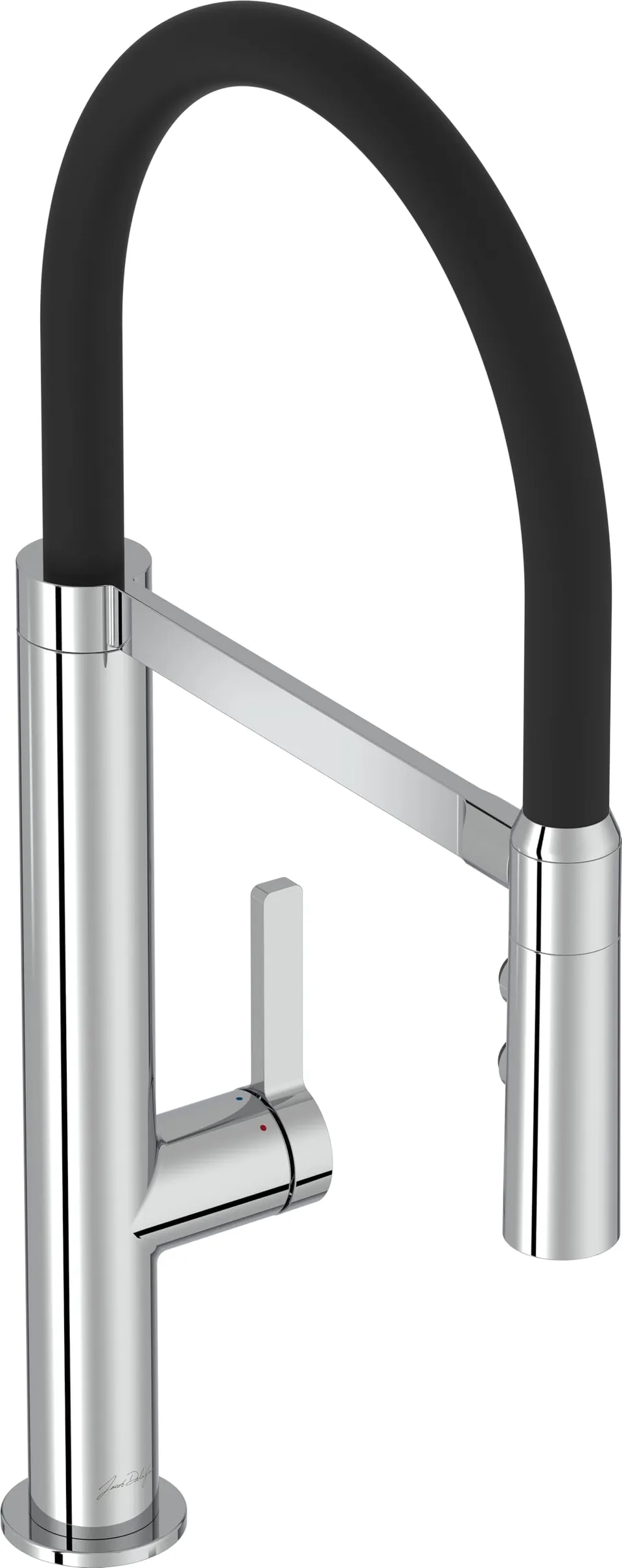jacob-delafon-aleo-mitigeur-cuisine-style-chef-chrome-douchette image 1