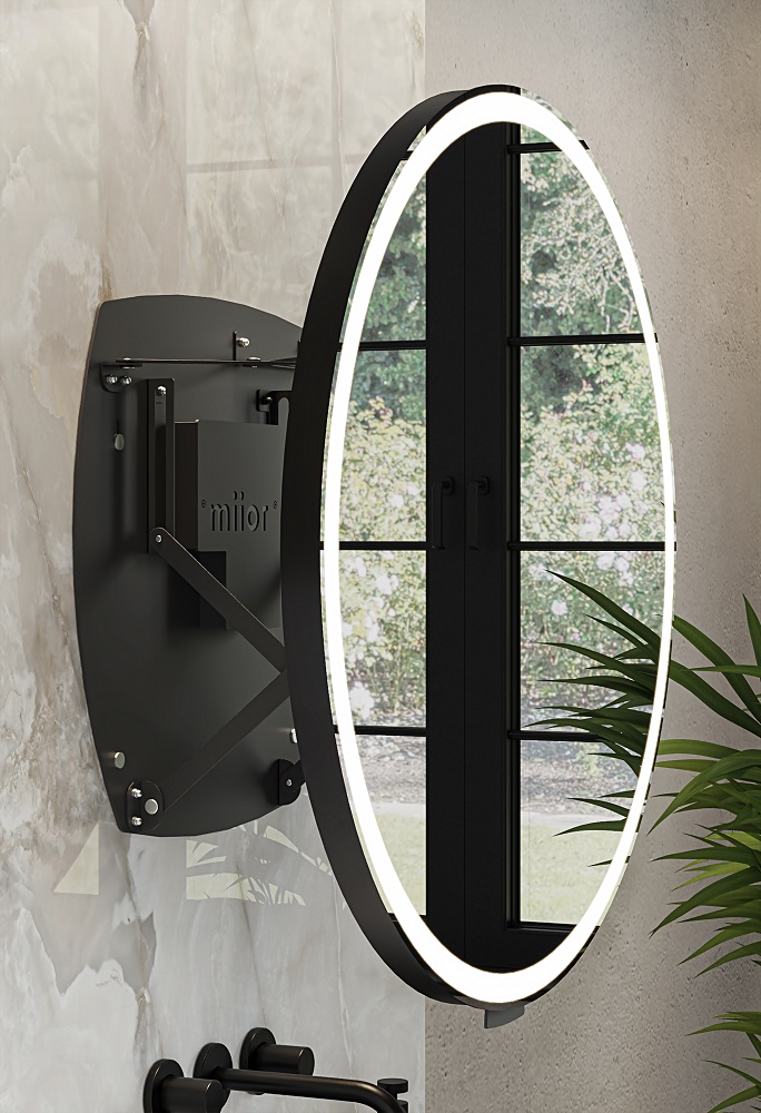 miior-trend-luna-80-miroir-extensible-led-noir-mat image 4