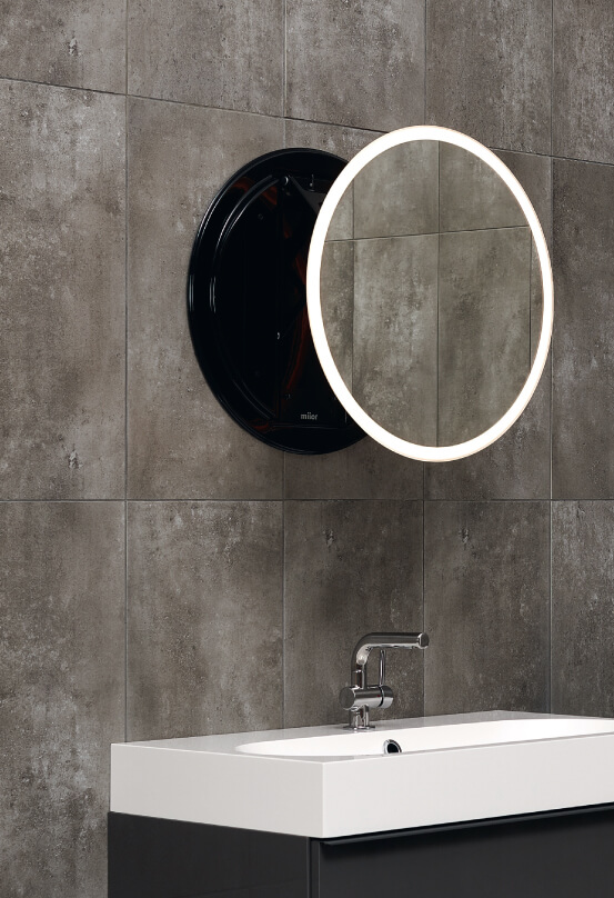 miior-mid-sun-miroir-extensible-led-rond-50-cm-noir image 4