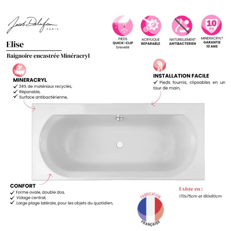 jacob-delafon-elise-e60283-00-baignoire-180x80-blanc-double-dos image 3